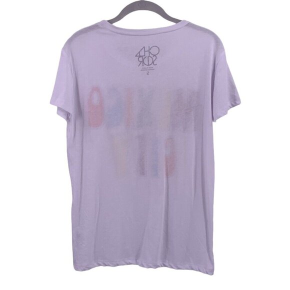 NWT Chaser White Cotton Blend MEXICO CITY Retro Print T-Shirt Size Medium - Picture 3 of 3